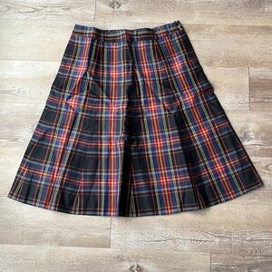NWT Jcrew Factory size 6 red/green/black plaid tartan skirt